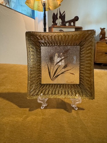Ernest sohn signed fused glass - sohn,